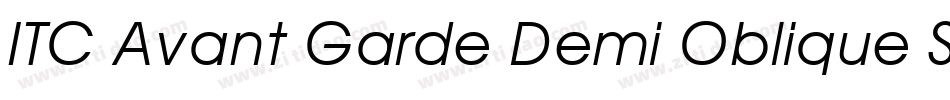 ITC Avant Garde Demi Oblique SWA字体转换